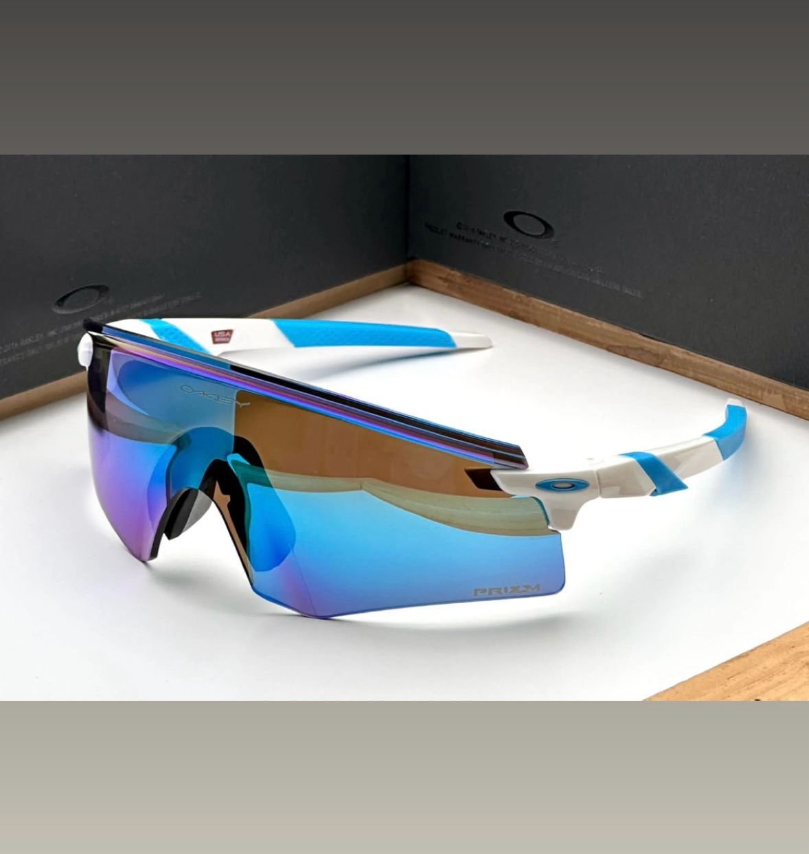 Sports Edition ENCODER (White-Blue) UV- 400 Protection
