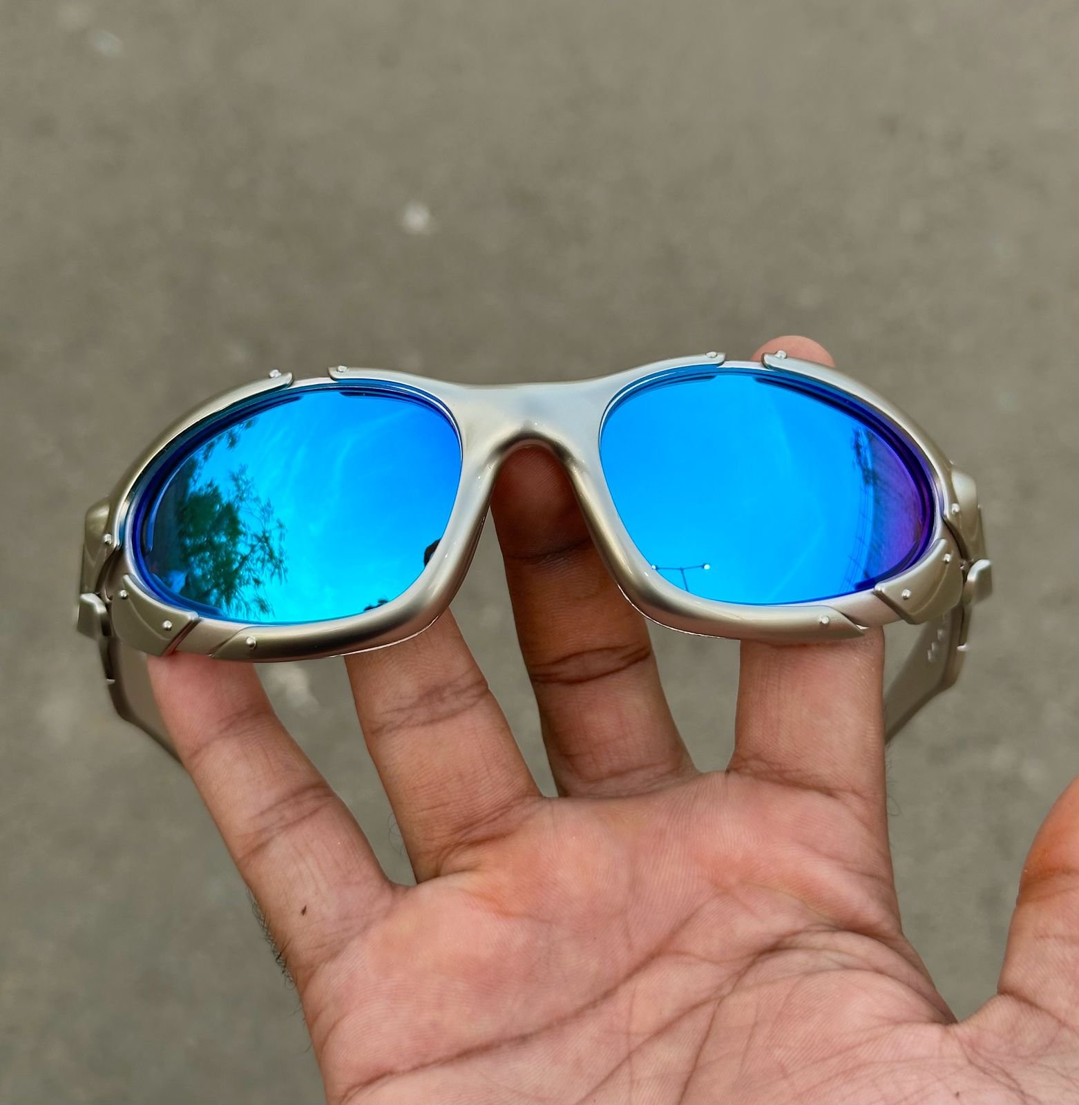 PLATE Sports Edition (Silver-Aqua) UV- 400 Protection - Image 2