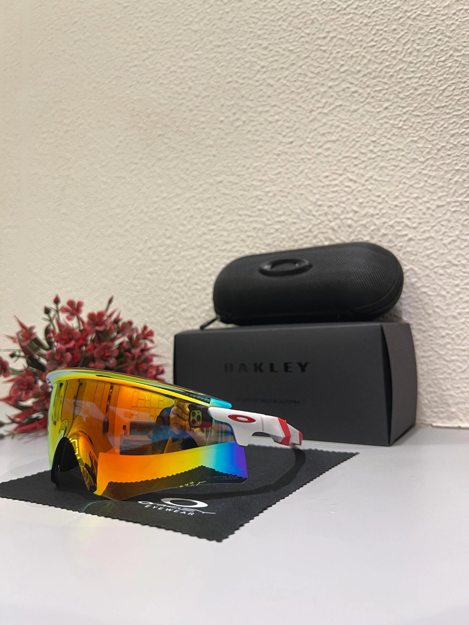 Sports Edition ENCODER (White-Red-Orange) UV- 400 Protection - Image 2