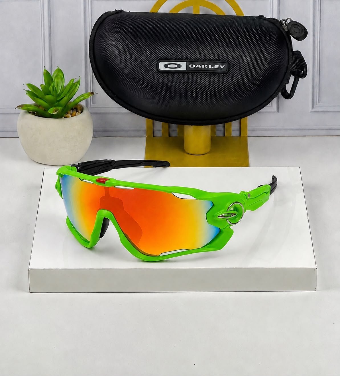 Sports Edition JAW BREAKER (Green-Orange) UV- 400 Protection