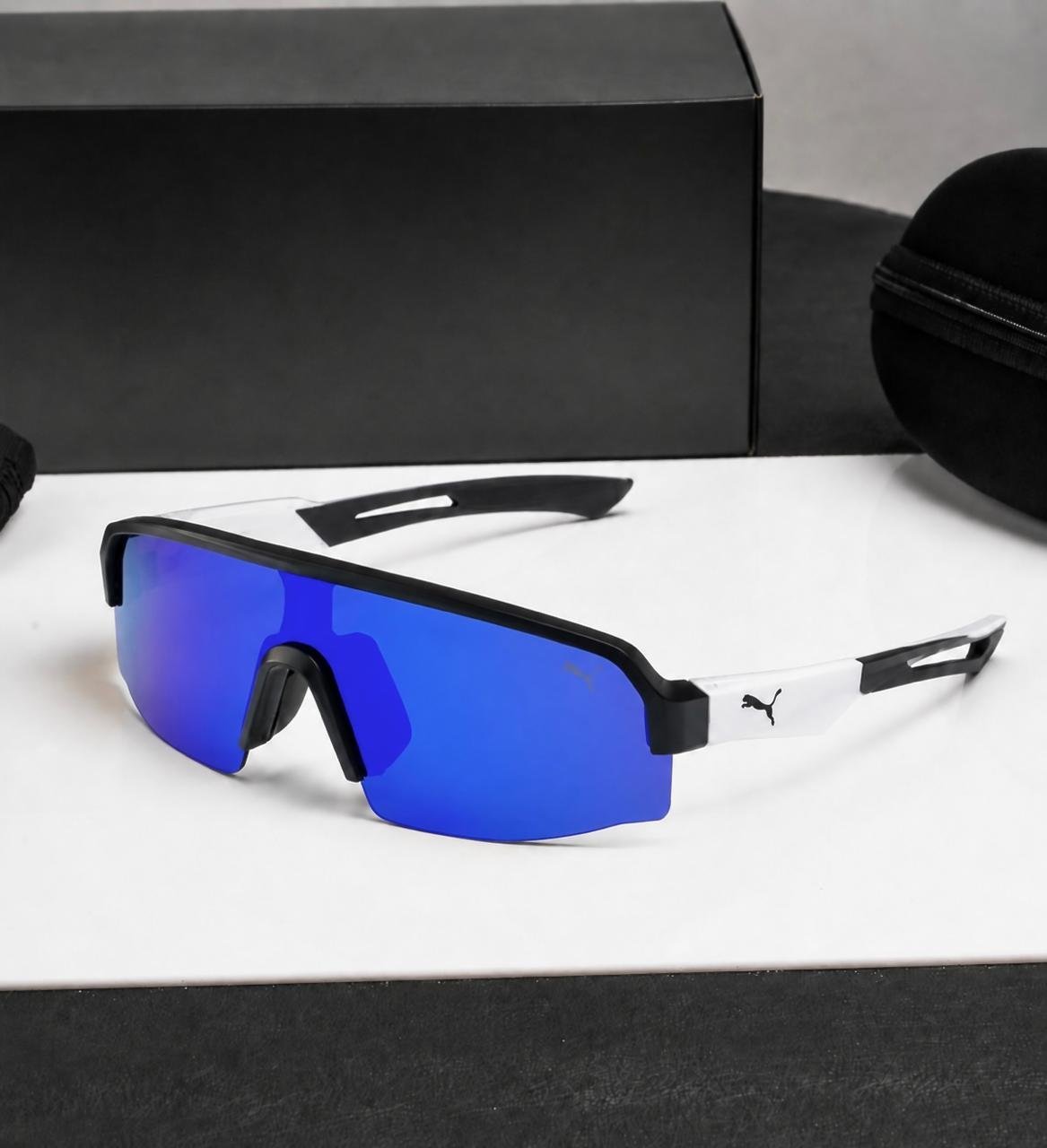 Sports Edition PU4943 (White-Blue) UV-400 Protection
